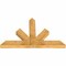 Ekena Millwork Saratoga Rough Sawn Timber Gable Bracket, Western Red Cedar, 60"W x 38"H x 4"D x 6"F, 15/12 Pitch GBW060X38X0406SAR00RWR - alternate 3